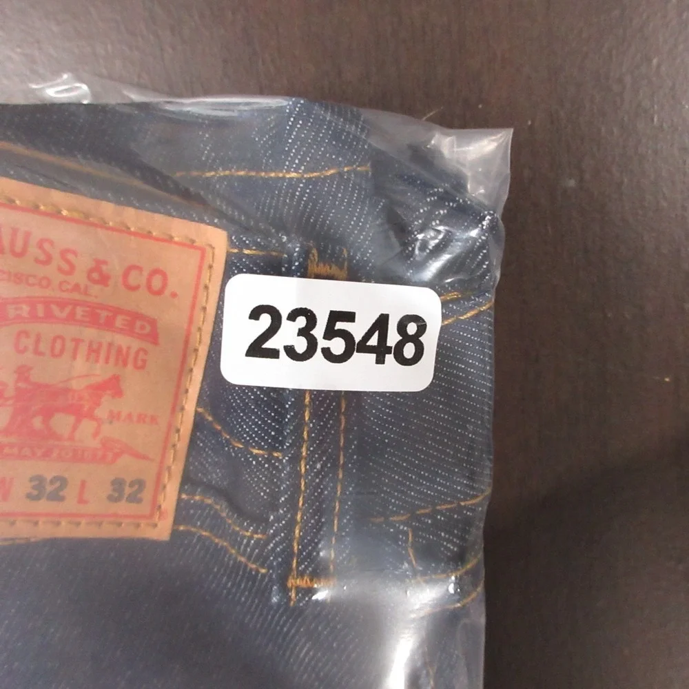 Levis Jeans Mens 32x32 Blue 505 Regular Straight Rigid Raw Denim Pants NEW Y2K
